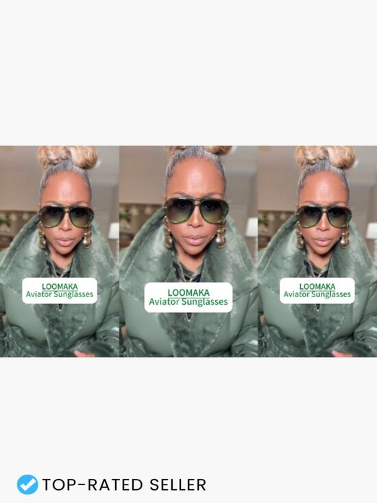 Oversized Double Bridge Aviator Sunglasses Retro Y2K Square Flat Top Driving main image 7